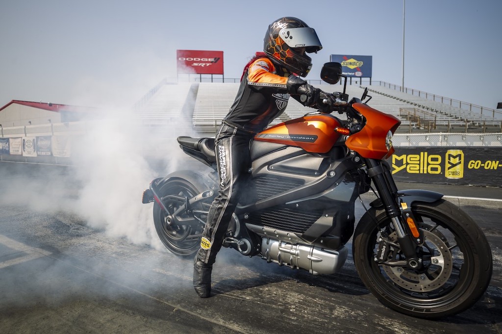 harley davidson livewire angelle sampey world record
