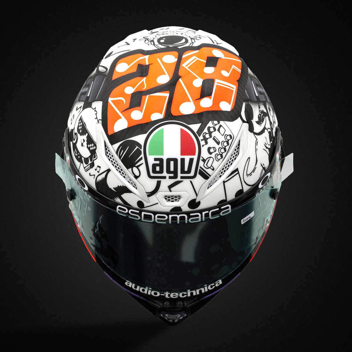Guevara Motegi Limited Edition AGV Helmet 5 Guevara Motegi