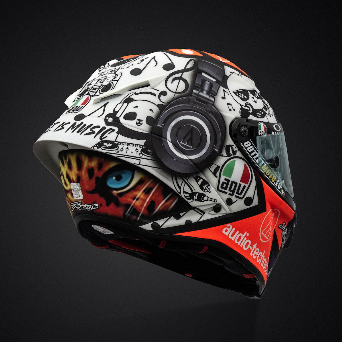 Guevara Motegi Limited Edition AGV Helmet 6