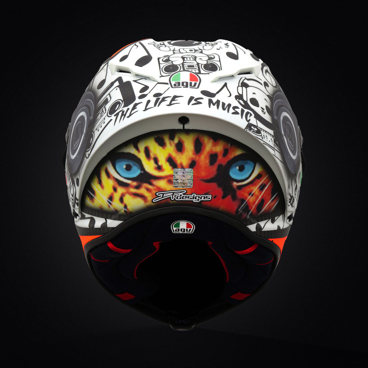 Guevara Motegi Limited Edition AGV Helmet 4