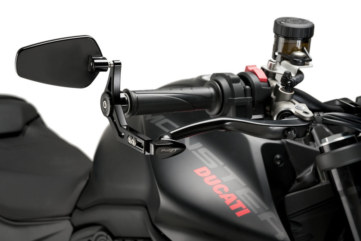 Puig Lever Protector with Mirror Pro 7