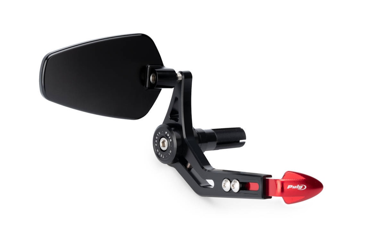 Puig Lever Protector with Mirror Pro 4
