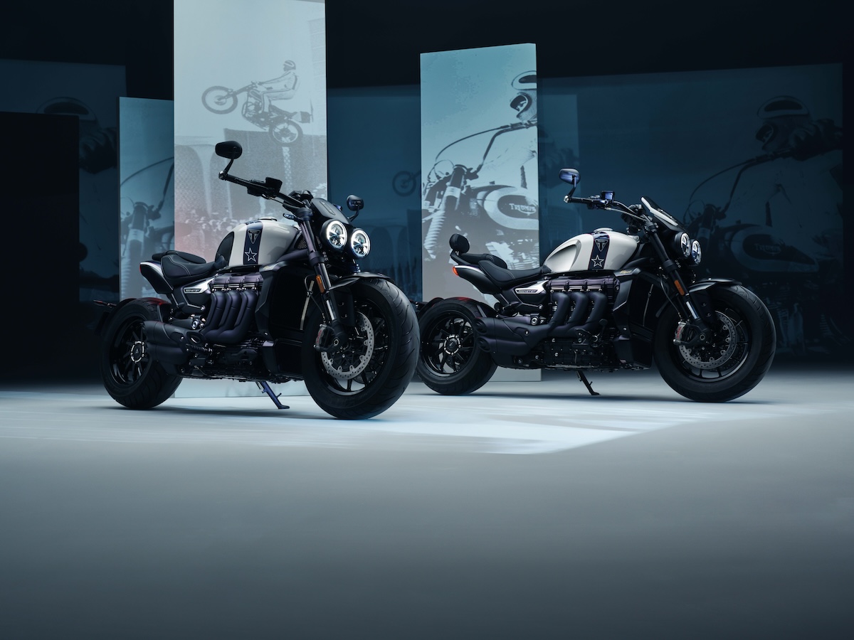 The Evel Knievel Triumph Rocket 3 R and Rocket 3 GT 3 Triumph Evel Knievel Rocket