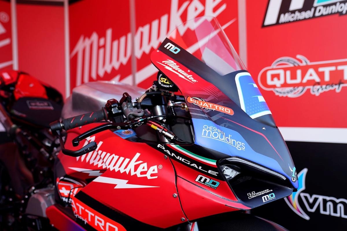Michael Dunlop and MILWAUKEE Ducati for 2025 TT 3 Michael Dunlop and MILWAUKEE Ducati