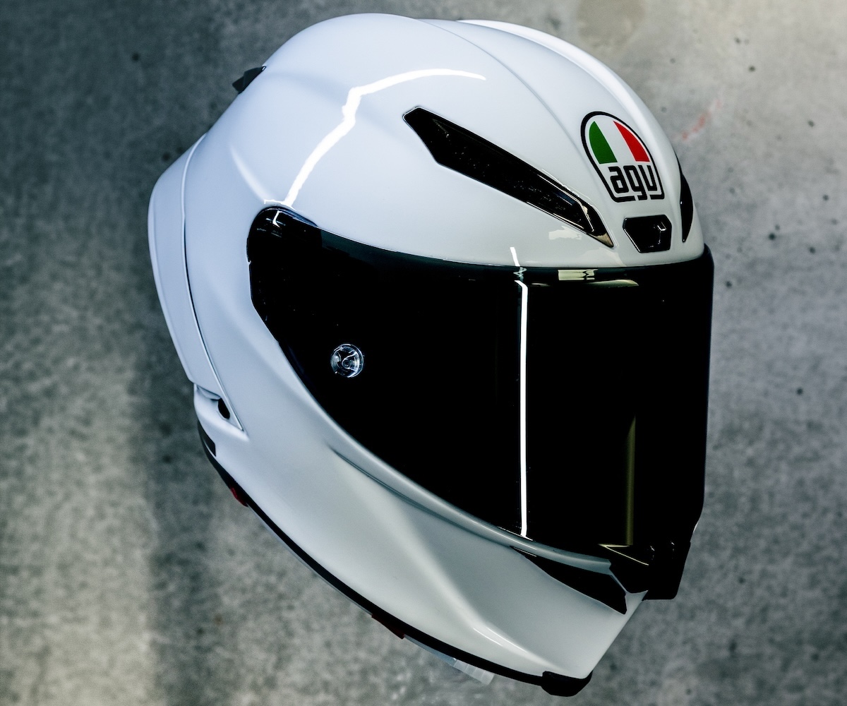The AGV Pista GP RR Mono White Brings GP-Level Protection