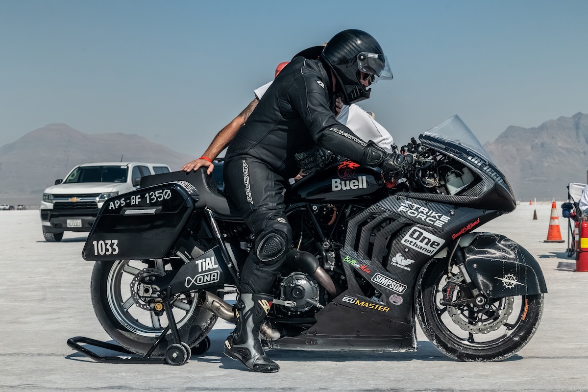 Project Leviathan Bonneville Speed Week: Buell Secures Historic 178 MPH Category B License 3 Project Leviathan