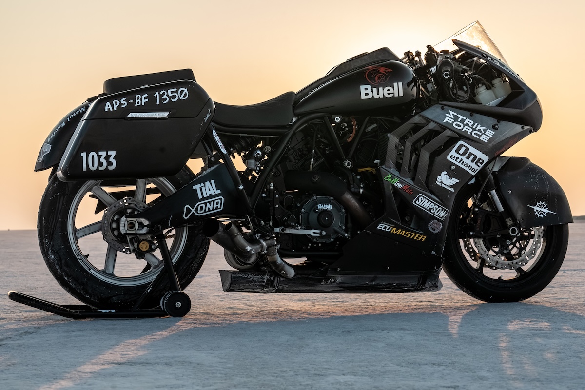 Project Leviathan Bonneville Speed Week: Buell Secures Historic 178 MPH Category B License 5 Project Leviathan